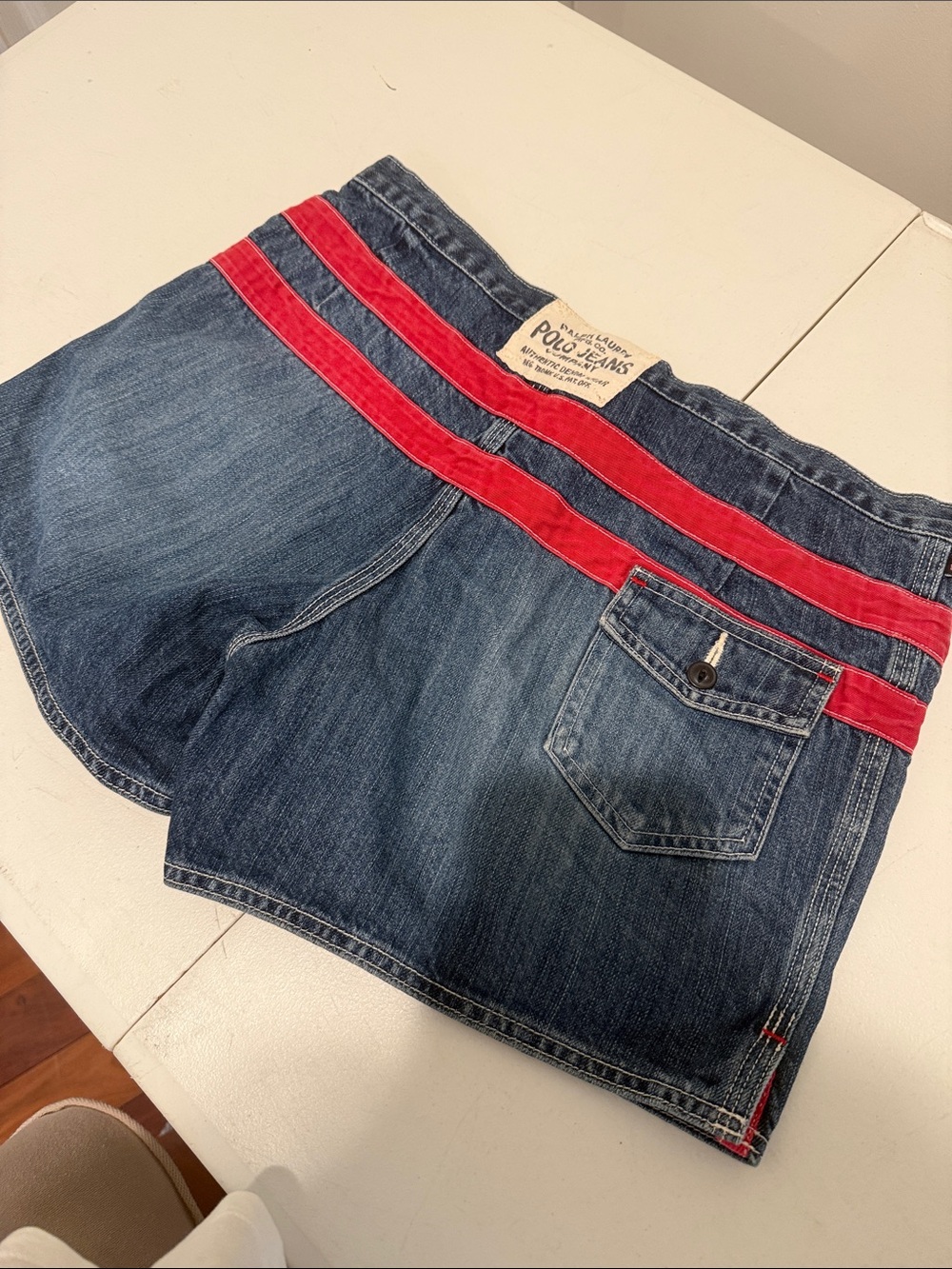 Ralph Lauren Vintage Unique Rare 90s Iconic Logo Patch Red Stripes Nautical 8 - Picture 6 of 10